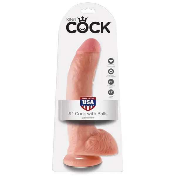 Pipedream Pipedream King Cock 9” Big Dildo with balls