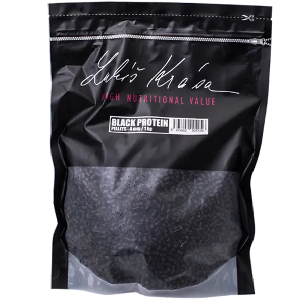 LK Baits Lukas Krasa Pellets Black Protein 1kg, 4mm