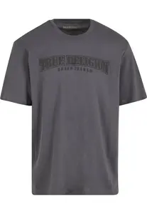 True Religion Tričko 'Nu Brush'  grafitová / čierna