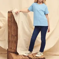 Blue T-shirt for Children Original Fruit of the Loom