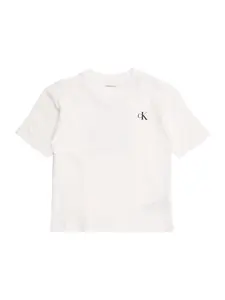Calvin Klein Jeans Tričko 'BRIDGE'  čierna / biela