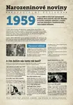 Narozeninové noviny 1959 s vlastní fotografií a textem, S textem