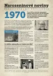 Narozeninové noviny 1970 s vlastním textem a fotografií, S fotografií a textem