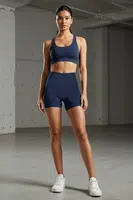 Trendyol Navy Blue Restorer Knitted Sports Shorts/Short Leggings