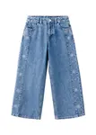 MANGO KIDS Džínsy 'CULOTTES'  modrá denim / strieborná