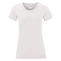 White Iconic women's t-shirt in combed cotton Fruit of the Loom