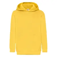 Yellow children's sweatshirt Classic kangaroo Fruit of the Loom