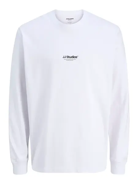 JACK & JONES Tričko  čierna / biela