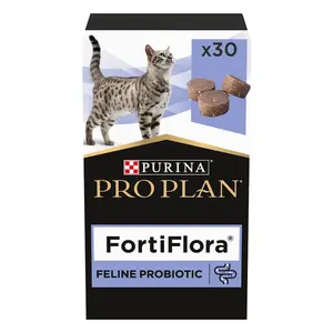 PRO PLAN FortiFlora probiotikum pre mačky - žuvacie tablety