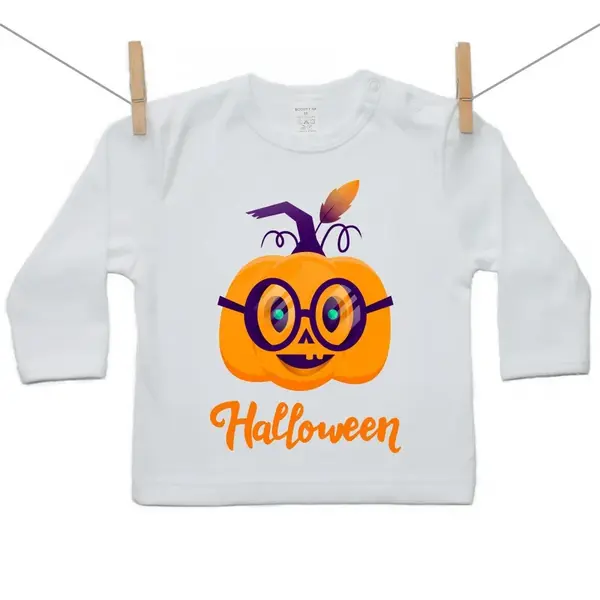Boodyy Tričko s dlhým rukávom Halloween tekvica 134 (8-9 rokov)