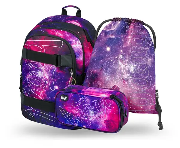 SADA 3 Skate Galaxy: batoh, peračník, vrecko