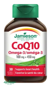 JAMIESON Koenzým Q10 s Omega-3 30cps.