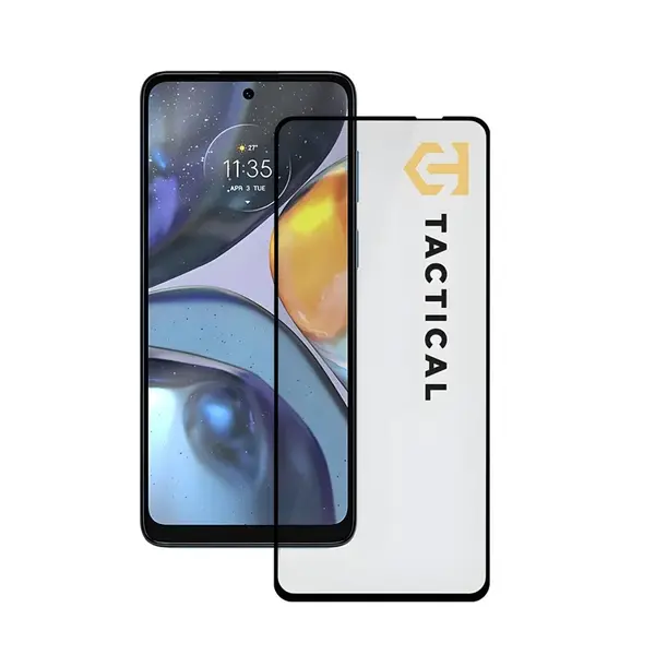 Tactical Glass Shield 5D sklo pre Motorola Moto E32/Moto E32s/Moto G22 - Čierna H25766