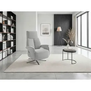 Sit & More RELAXAČNÍ KŘESLO, textil, barvy stříbra