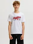 Jack & Jones Junior Tričko  námornícka modrá / jasne červená / biela