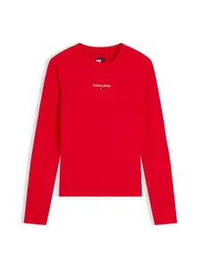 Tommy Jeans Tričko  červená