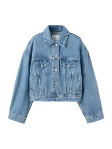 MANGO Prechodná bunda 'KIKA'  modrá denim