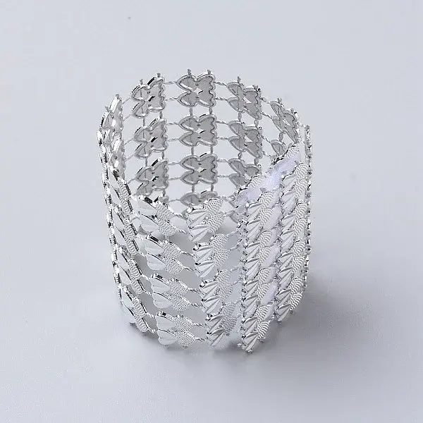 Plastic Rhinestone with Polyester Napkin Holder Adornment