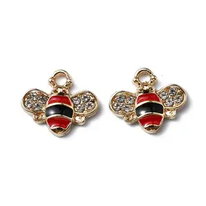 Light Gold Plated Alloy Enamel Charms