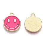 Light Gold Tone Alloy Enamel Pendants