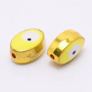 Double-Sided Enamel Alloy Beads