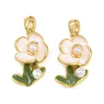 Brass Enamel Pendants
