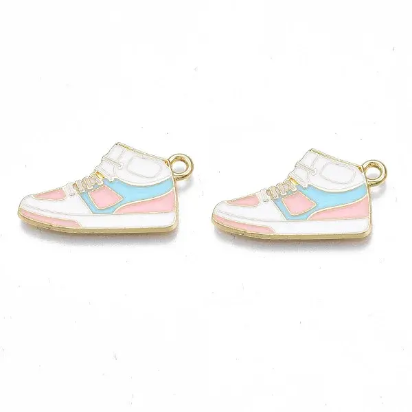 Alloy Enamel Shoes Pendants