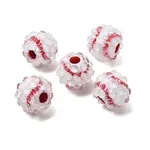 Sports Theme Opaque Acrylic European Beads