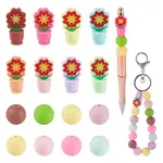 24Pcs 16 Styles Silicone Beads