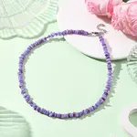 Dyed Natural Freshwater Shell Nuggets Beaded Necklaces