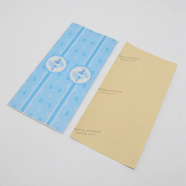 Adhesive Sticker with Paper Sticker