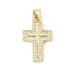 Brass Micro Pave Cubic Zirconia Pendants
