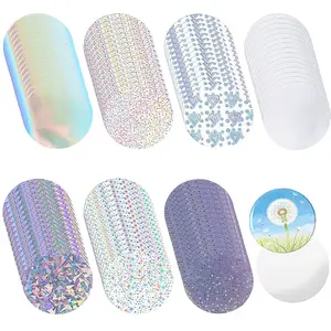240Pcs Transparent Plastic Film for Badge