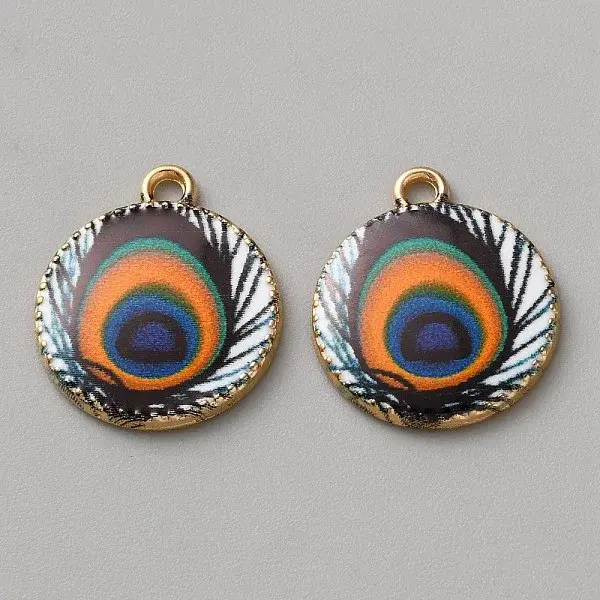Printed Alloy Enamel Pendants