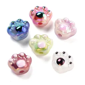 Two-Tone Enamel Opaque Acrylic Beads