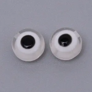 Flat Round Evil Eye Resin Beads