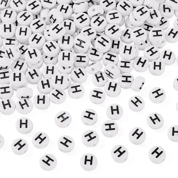 500Pcs Acrylic Beads