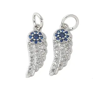 Brass Micro Pave Cubic Zirconia Pendants