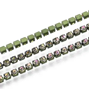 Iron Rhinestone Cup Chains