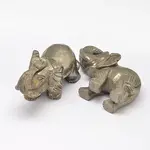 Elephant Natural Pyrite Display Decorations