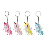 Cartoon Unicorn PVC Plastic Keychain