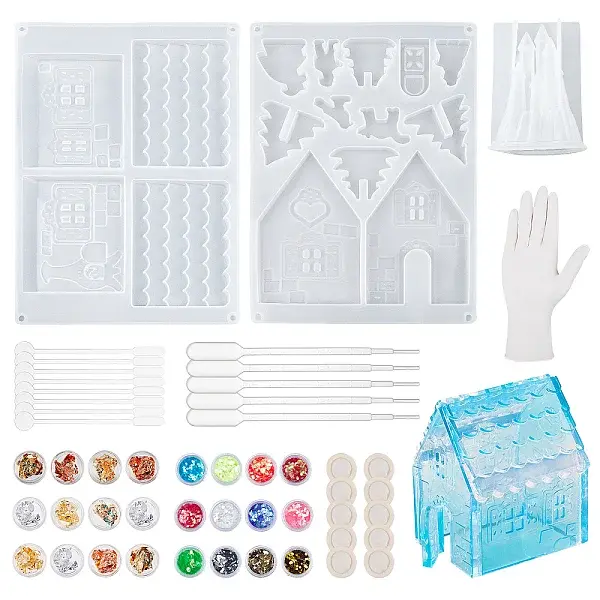 DIY 3D House Silicone Molds Kits