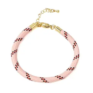 Braided Round Polyester Cord Bracelet Makings