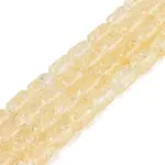 Transparent Crackle Glass Beads Strands
