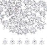 40Pcs Alloy Cubic Zirconia Pendants