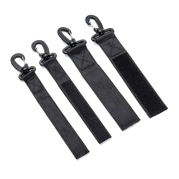4Pcs 2 Size Plastic and Iron Outdoor Carabiners Hanger Buckle Hook