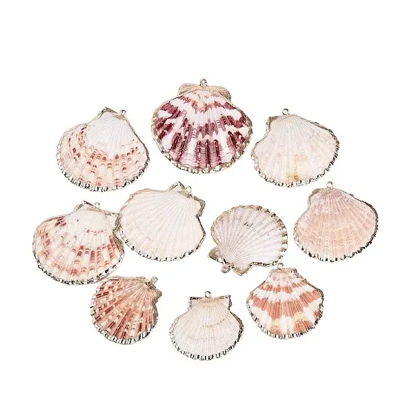 Electroplate Sea Shell Pendants