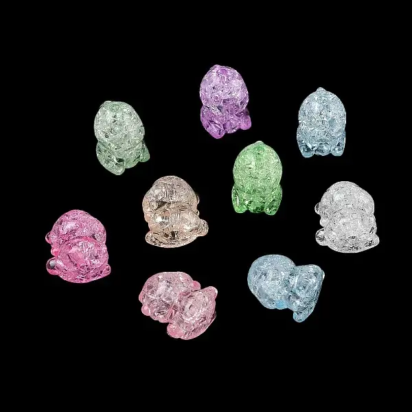 Transparent Crackle Acrylic Beads