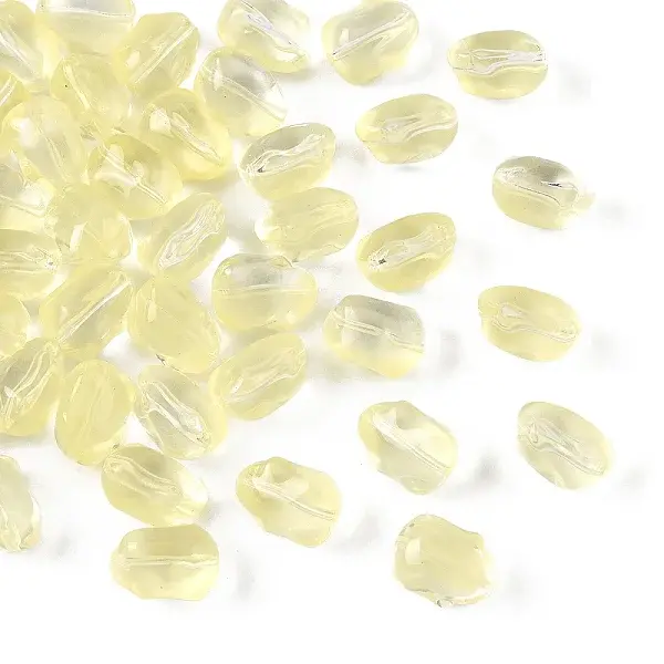 50Pcs Transparent Glass Beads