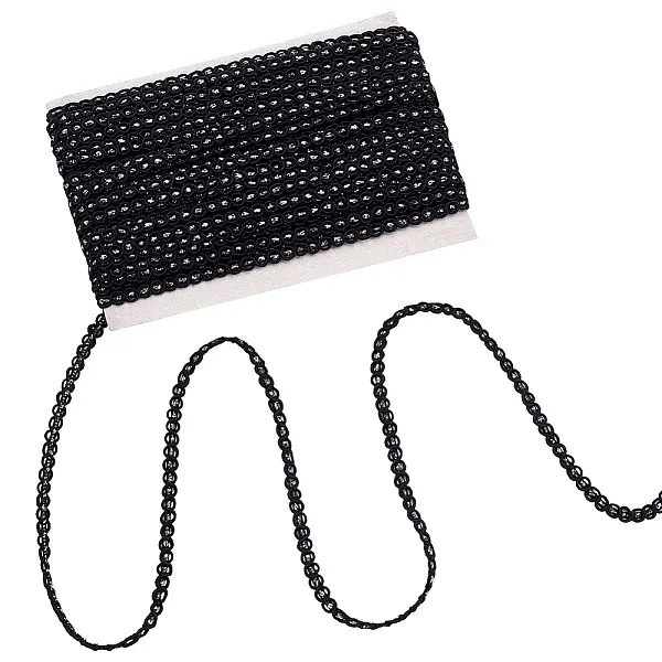 Polyester with Cloison Lace Trim Ribbon